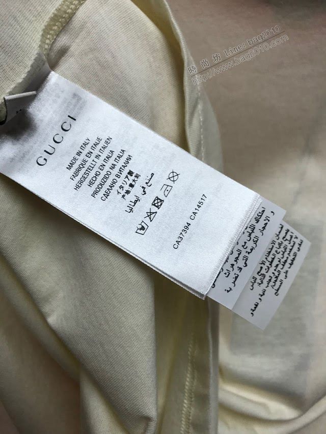 Gucci女短袖 2020新款 古奇女款白T恤  tzy2471